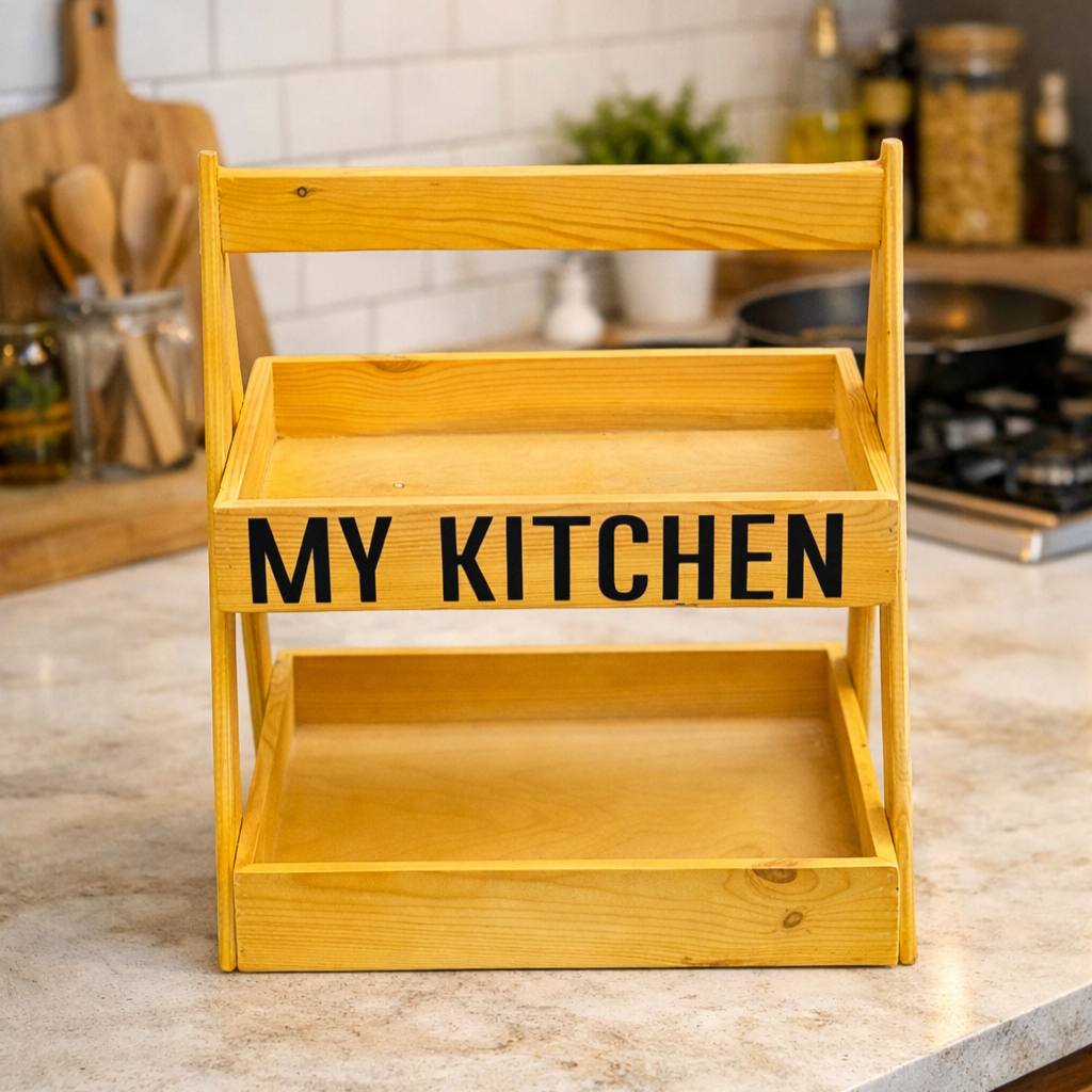 استاند خشب هرمي  MY KITCHEN  او ساده