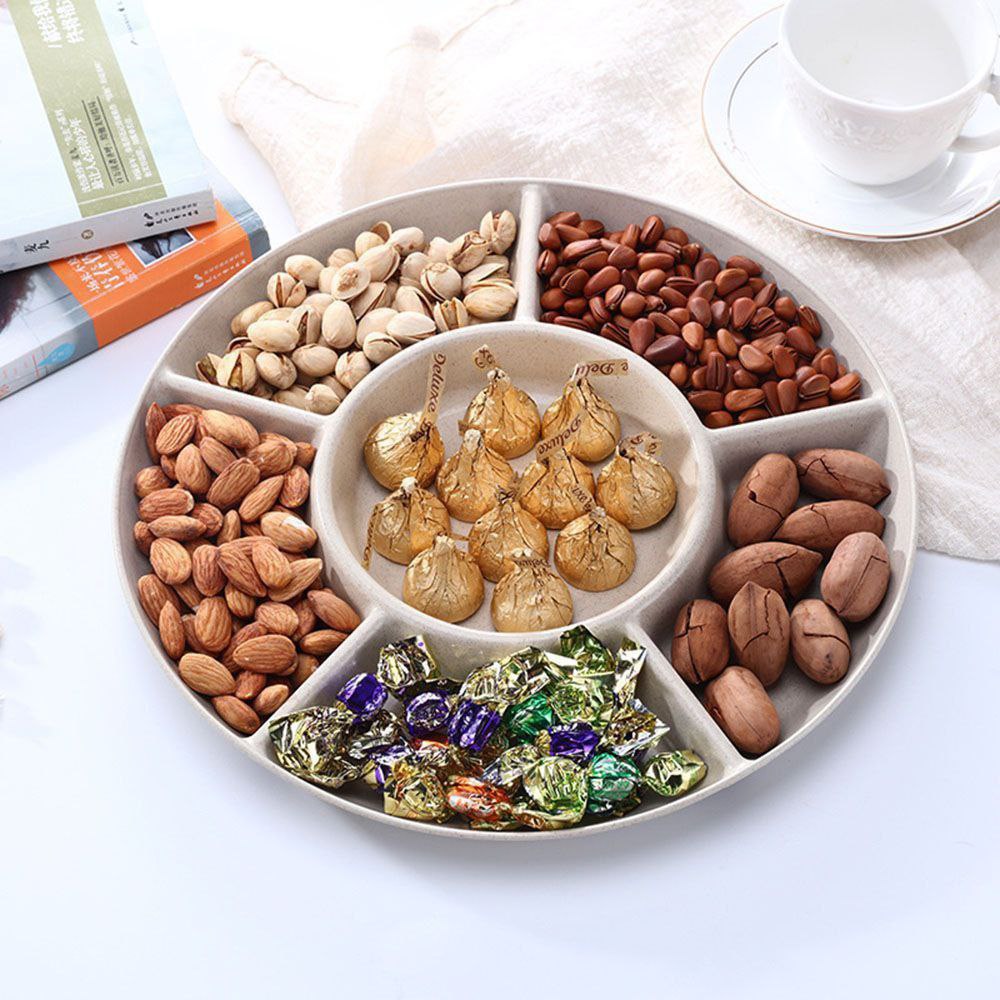 طبق بورسلين مقسم ٧ عين