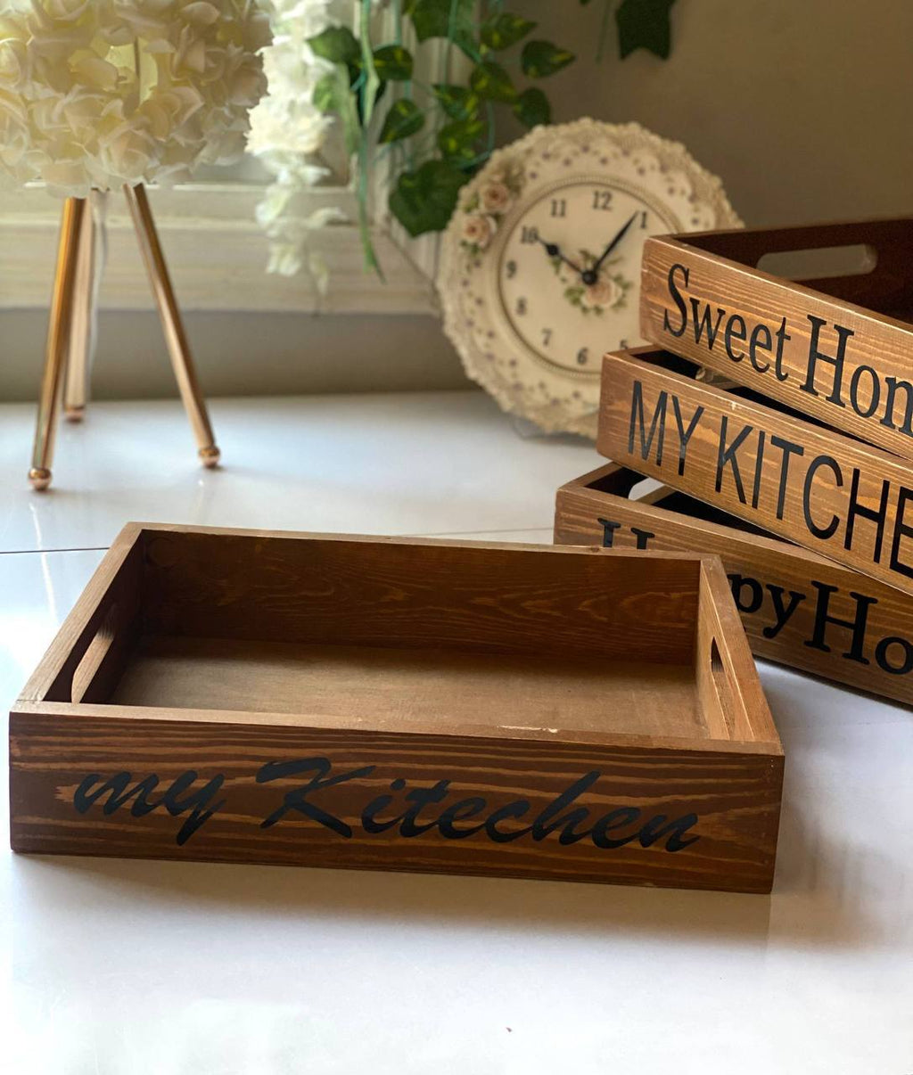 ,sweet Home ,Happy Home, my kitchen صينية
