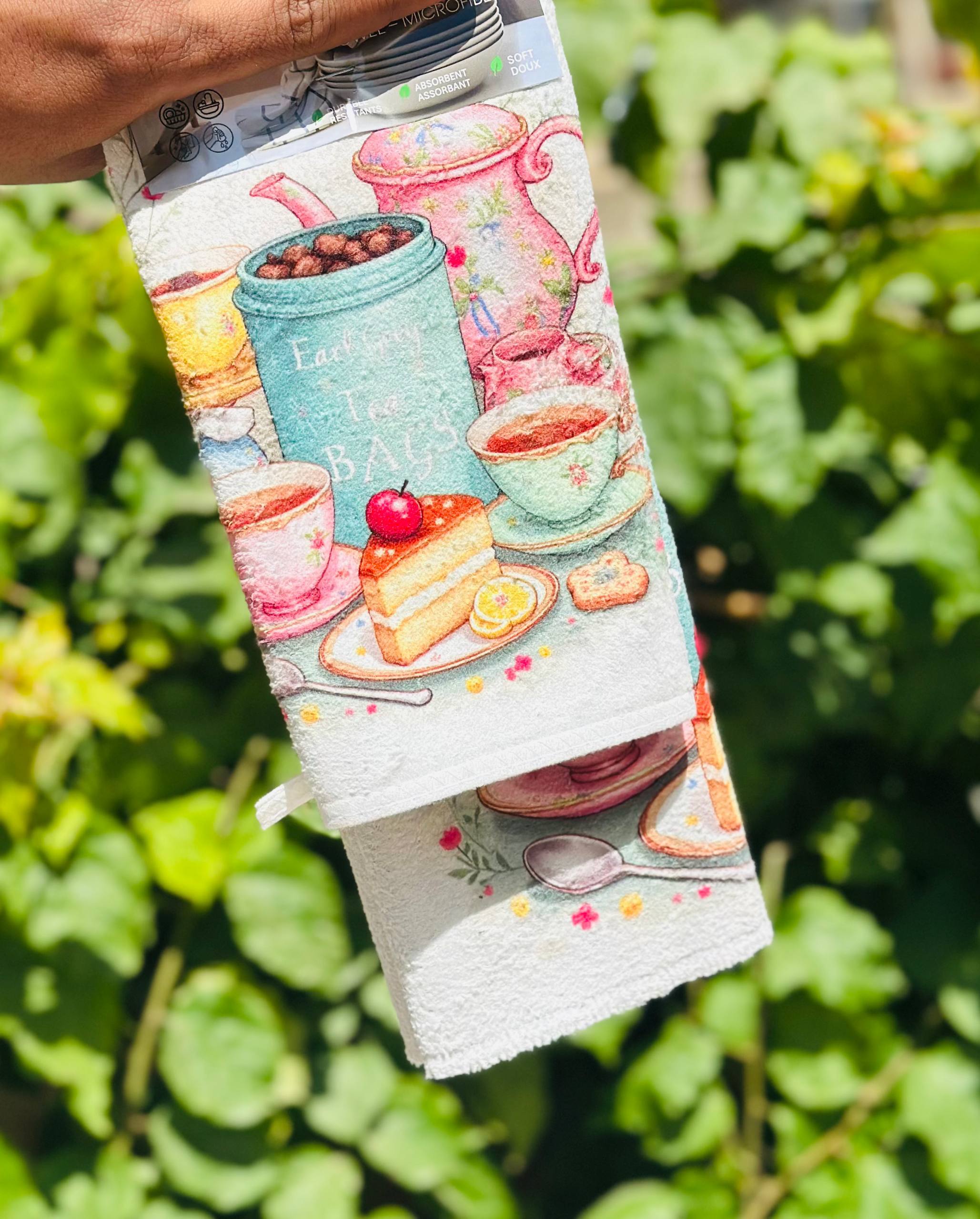 فوطة مطبخ بشكل جذاب2  قطعه