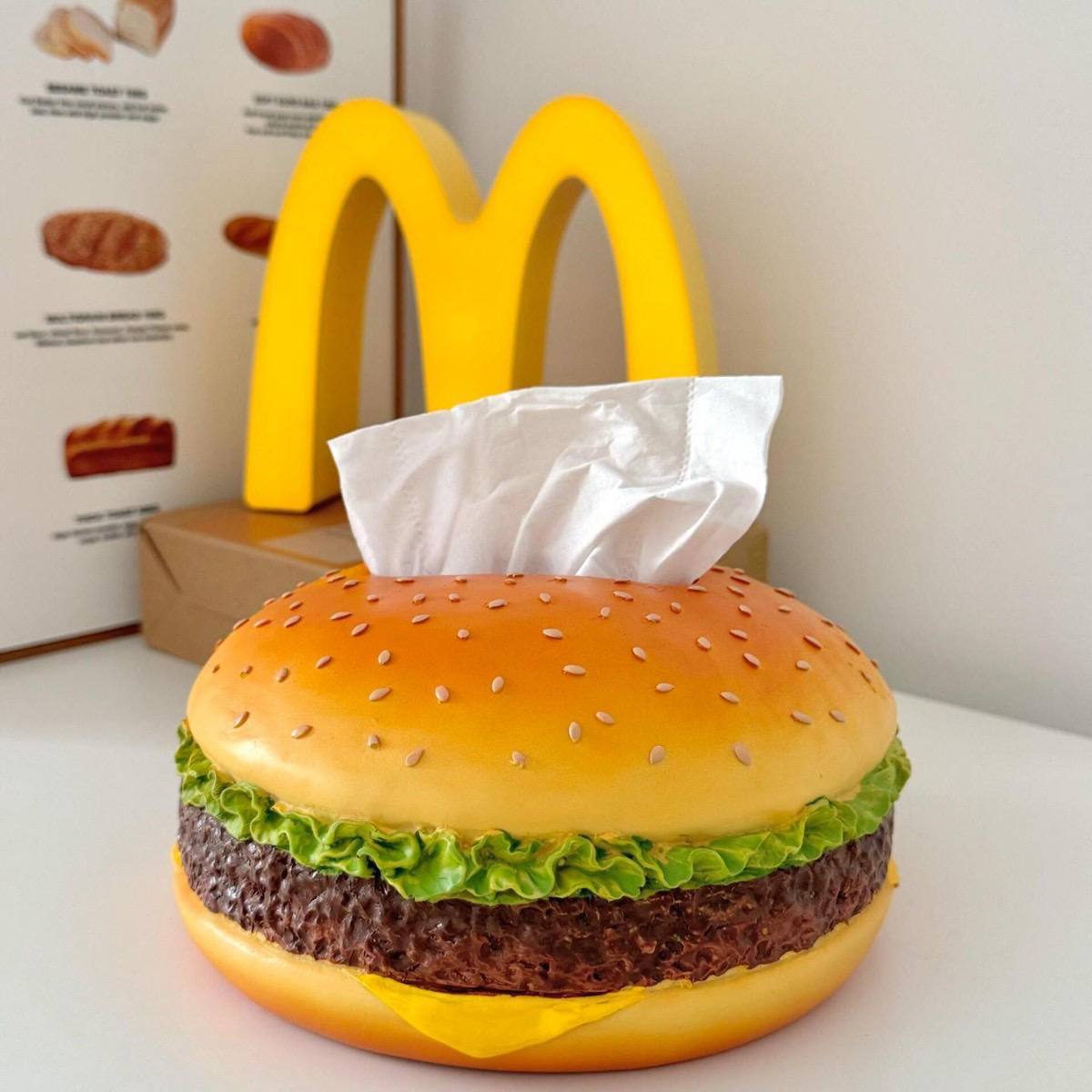 علبة مناديل برجر