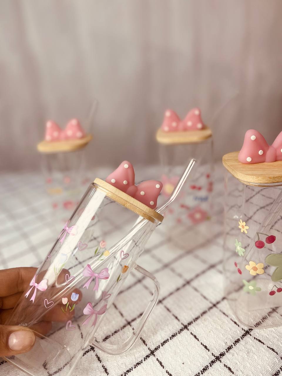 مج ايس كوفي غطا خشب و فيونكه تحفهه❤️❤️