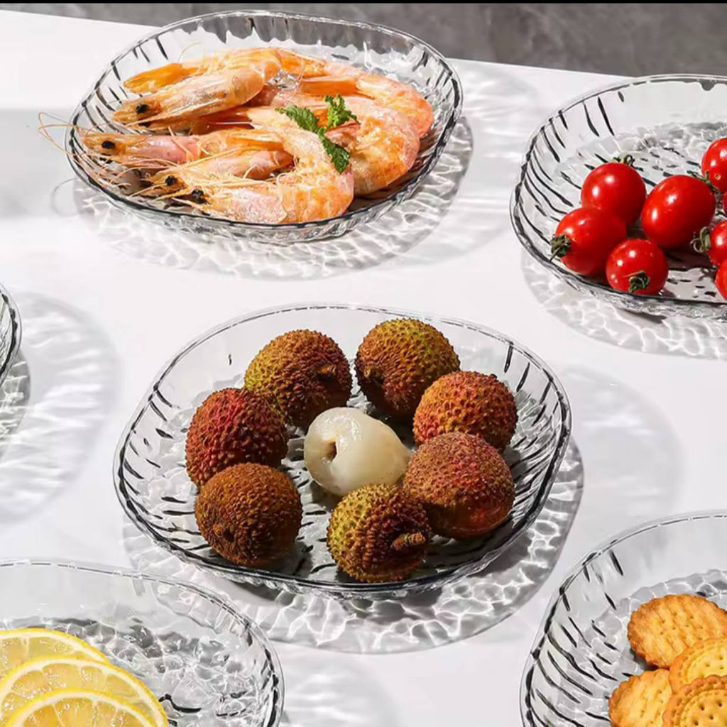 قم اطباق اكريليك بالحامل 6*1 +استاند🪵