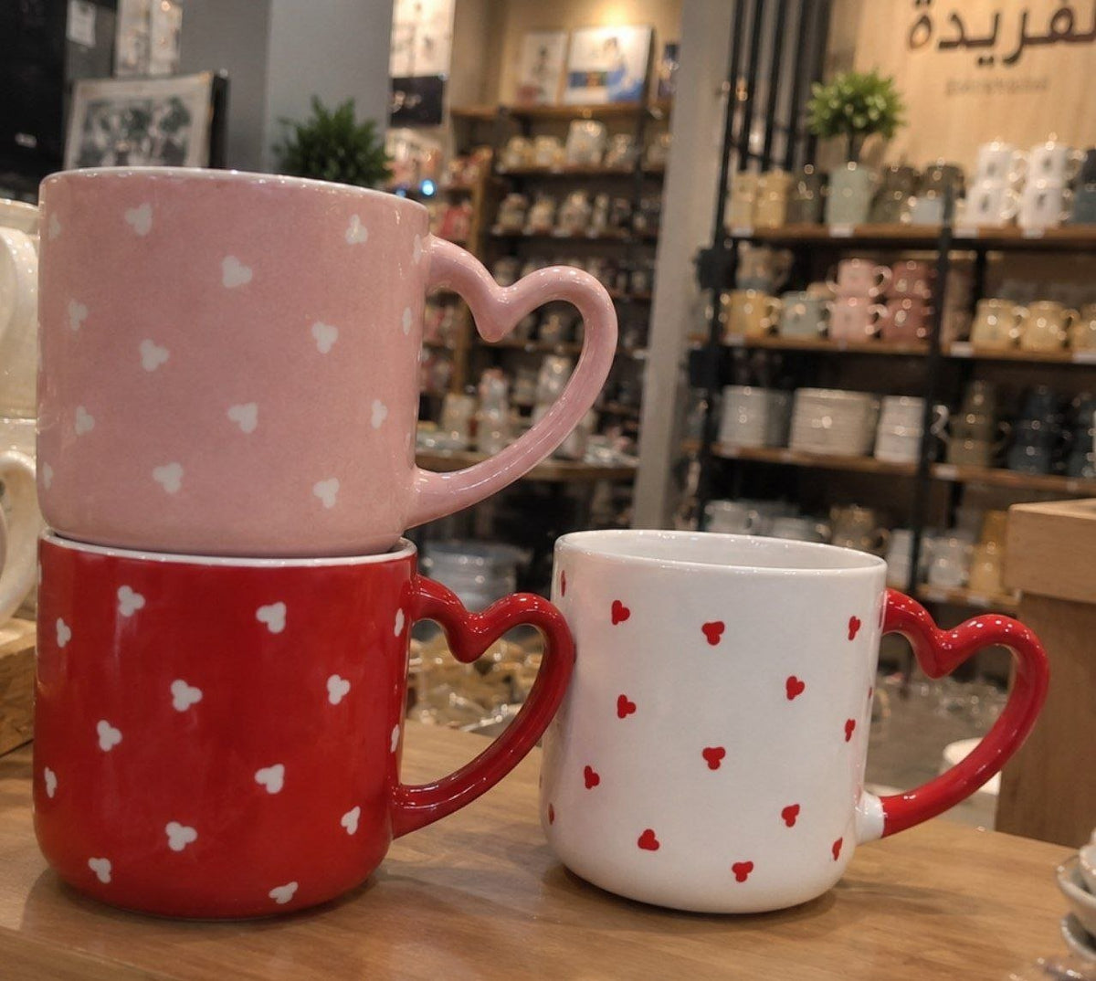 مجات بورسلين بنقشة قلوب